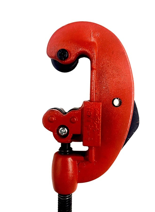 Jon Bhandari Tools قاطع أنابيب جون بهانداري تولز 3-28 مم (1/8 بوصة إلى 1-1/8 بوصة) | قاطع أنابيب صغير الحجم للأنابيب النحاسية والنحاسية والبلاستيكية والبولي فينيل كلوريد | مقبض ضبط دقيق | هيكل فولاذي متين للاستخدام في السباكة والأعمال المنزلية - Image 3